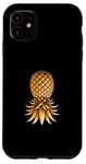 Coque pour iPhone 11 Ananas doré retourné