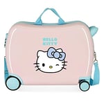 Hello Kitty Wink Valise pour Enfant Bleu 50 x 39 x 20 cm Rigide ABS Fermeture à Combinaison latérale 34 l 1,8 kg 4 Roues Équipement à Main