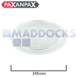 Universal Microwave Turntable Glass Plate with Flat Profile (245mm)
