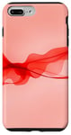 Coque pour iPhone 7 Plus/8 Plus Design esthétique minimaliste rouge abstrait