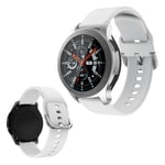 Samsung Galaxy Watch (46mm) silikoninen ranneke - Valkoinen