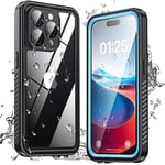 ANTSHARE for iPhone 15 Pro Case, IP68 Waterproof Dustproof Case iPhone 15 Pro with [Built-in Screen/Camera Protector], Full Body Sealed Shockproof Front and Back Cover for iPhone 15 Pro 6.1” (Blue)