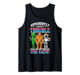 Bigfoot alien robot we are trouble when we are together Tank Top