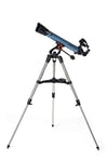 Celestron 22401 Inspire 70AZ Refractor Telescope with Built-In Smartphone Adapter - includes Two Eyepieces, 90° Erect Image Diagonal, Height-adjustable Tripod and Accessory Tray, Blue