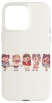 iPhone 15 Pro Max Cute Manga Chibi Girls In Different Moods Case