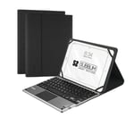 SUBBLIM FUNDA Con TECLADO KEYTAB Pro Bluetooth TOUCHPAD Black Para Tablet 10.1'/25.6CM BATERÍA 420MAH COMP. Windows/Android/iOS/