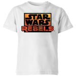 T-Shirt Enfant Logo Star Wars Rebels - Blanc - 7-8 ans - Blanc