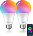 HUTAKUZE Alexa Smart Bulb WiFi Light Bulbs E27 Screw, 9W 806LM, App or Voice...