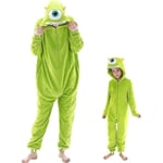 Snug Fit Unisex Vuxen Onesie Pyjamas, Flanell Cosplay Animal One Piece Halloween kostym Sovkläder Hemkläder Q 105cm Mike Mike L