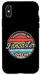 Coque pour iPhone X/XS Quelqu'un à Lancaster m'aime City, États-Unis, États-Unis