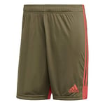 Adidas Men's TASTIGO19 SHO Sport Shorts, raw Khaki/Shock red, 7-8Y