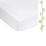 Lot de 2 Protèges Matelas, alèses | Couffin, Berceau Bébé | Imperméable & Respirant | Blanc | Marque Easy dort | Certifié Oeko-Tex | Fabriqué en Europe (Coton Bio - 1 Protège Matelas, 90x190)