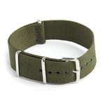 Watch Strap Band   Nylon Canvas Divers  Mens Colour: Green6112