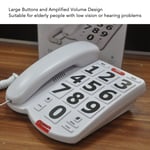 Big Button Telephone Large Adjustable Volume Last Number Redialing Corded Lan CE