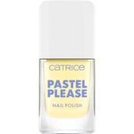 Catrice Pastel Please Vernis à ongles n° 030, jaune, durable, hautement pigmenté, scintillant, couleur intense, sans acétone, végétalien, sans particules de microplastique, sans parfum, 10,5 ml