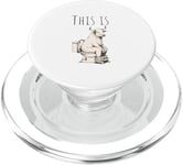 Funny Bull Sitting on Toilet – Hilarious Animal Adult Joke PopSockets PopGrip for MagSafe