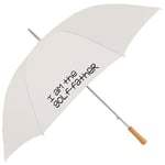 I Am The Golf Father Novelty White Golf Umbrella Parasol XWUM-014