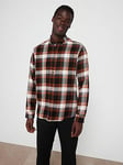 Jack & Jones Long Sleeve Check Slim Fit Shirt - Multi, Black, Size S, Men