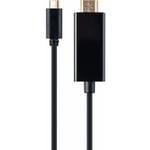 Usb-c male to HDMI-male adapter 4K 30Hz 2m juodas A-CM-HDMIM-01 (A-CM-HDMIM-01) - Cablexpert