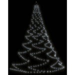 Arbre mural avec crochet métallique 260 LED blanc froid 3 m vidaXL