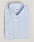 Brioni Slim Fit Striped Dress Shirt Light Blue