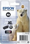 Genuine Epson 26XL, Photo Black Original Ink Cartridge, T2631, C13T26314012