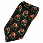 THE TIE STUDIO - Horse & Groom Man on Parade, Men's Horse Racing Novelty Tie