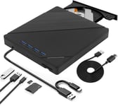 7 En 1 Lecteur Blu-Ray Externe-Lecteur Blu Ray Externe,Portable Lecteur Dvd/Bd Graveur Blu Ray Avec Usb 3.0 Type-C,3d Dvd Cd Graveur Optical Bluray Drive Pour Pc Windows 11 10 8 7.[P173]