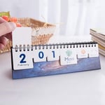 CLSMYLFB 2021 Calendar 2Pcs 2021 Blue Starry Sky Desk Calendar Tearable Calendar Daily Table Planner School Office Supply 21.5 * 7Cm