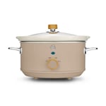 Swan Nordic Slow Cooker Oatmeal Colour 3.5L Family Capacity Cooking SF17021OAT