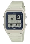 Casio POP Bio-Based Renewable Band LED Backlight Daily Alarm Digital Watch LF20W-8A, Beige, Digital