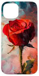 Coque pour iPhone 15 Plus Rose Art abstrait Rose Art Floral Artistique Fleur