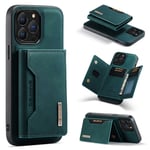 DG.MING 2 in 1 Magnetic Card Slot Case iPhone 16 Pro Max Green