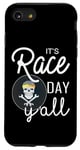 Coque pour iPhone SE (2020) / 7 / 8 Citation It's Race Day Yall Car Racing Dirt Road Track Racing