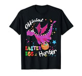 Official Easter Egg Hunter Easter Dragon Holding Egg Basket T-Shirt