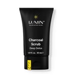 Lumin Charcoal Scrub Deep Detox Face Cleanser - 30ml