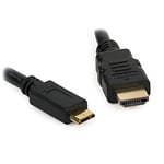 Câble mini HDMI vers HDMI pour connecter un appareil photo Canon EOS 6D à une TV, un téléviseur HD, LCD, plasma, moniteur avec port HDMI 1,8 m