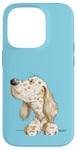 Coque pour iPhone 14 Pro Dessin animé Setter anglais Amusant et ludique