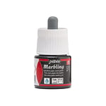 Pebeo - Marbling Bottle 45ml Black - Marble Effect Paint Black Gloss Paint - Marbling on Light and Porous Surfaces - 45ml - Black