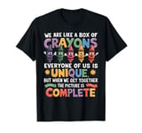 Back To School Funny Teacher We Are Like a Box of Crayons T-Shirt