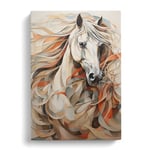 Horse Hard Edge Painting Art Canvas Print for Living Room Bedroom Home Office Décor, Wall Art Picture Ready to Hang, 30x20 Inch (76x50 cm)