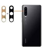 FLEXIPHONE Original pour Huawei P30 Lentille vitre en Verre de Remplacement de la caméra Arriere Appareil Photo avec adhesif avec adhesif pré-installé pour Une Pose Facile