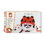 Janod - Coffret Tigre en Mini-Pompons à Créer - Les Ateliers Déco - Kit Loisir Créatif Enfant - Motricité Fine et Concentration - Dès 6 Ans, J07968