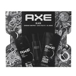 AXE - Coffret Black pour Homme - une eau de toilette de 100 ml, un déodorant de 200 ml et un gel douche de 250 ml - parfum masculin et frais aux notes de baies noires et de bois de cèdre - tenue 48H