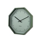 FISURA - Horloge Murale Originale octogonal Verte. Horloge de Cuisine Moderne. Horloge Murale Verte. 30 centimètres de diamètre. ABS et Verre. 1 Pile AA.