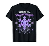 Walking In A Winter Wonderland Tie Dye Snowflake Christmas T-Shirt