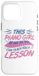 Coque pour iPhone 16 Pro Max Piano Girl Design de Piano pour Pianiste