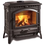 Nordica - Poele a' bois thermo La Extraflame en fonte anthracite Termoisotta Dsa 15 kW 430 m chauffe'