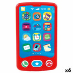 Téléphone-jouet PlayGo Rouge 6,8 x 11,5 x 1,5 cm (6 Unités)