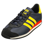 adidas Country Og Mens Navy Yellow Fashion Trainers - 8.5 UK